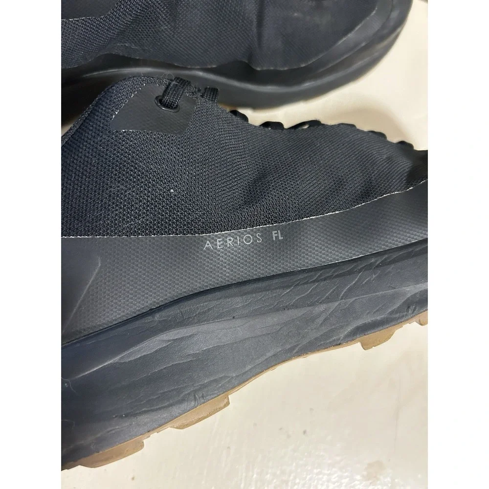 Arc'teryx Men's Aerios FL Trail Shoe in Black with Gum Outsole